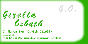 gizella osbath business card